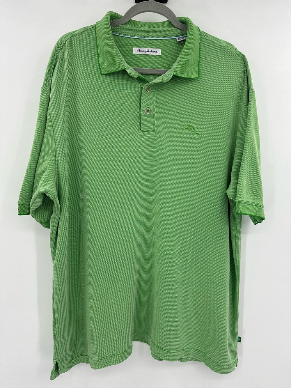 Tommy Bahama Green Pique Polo Shirt